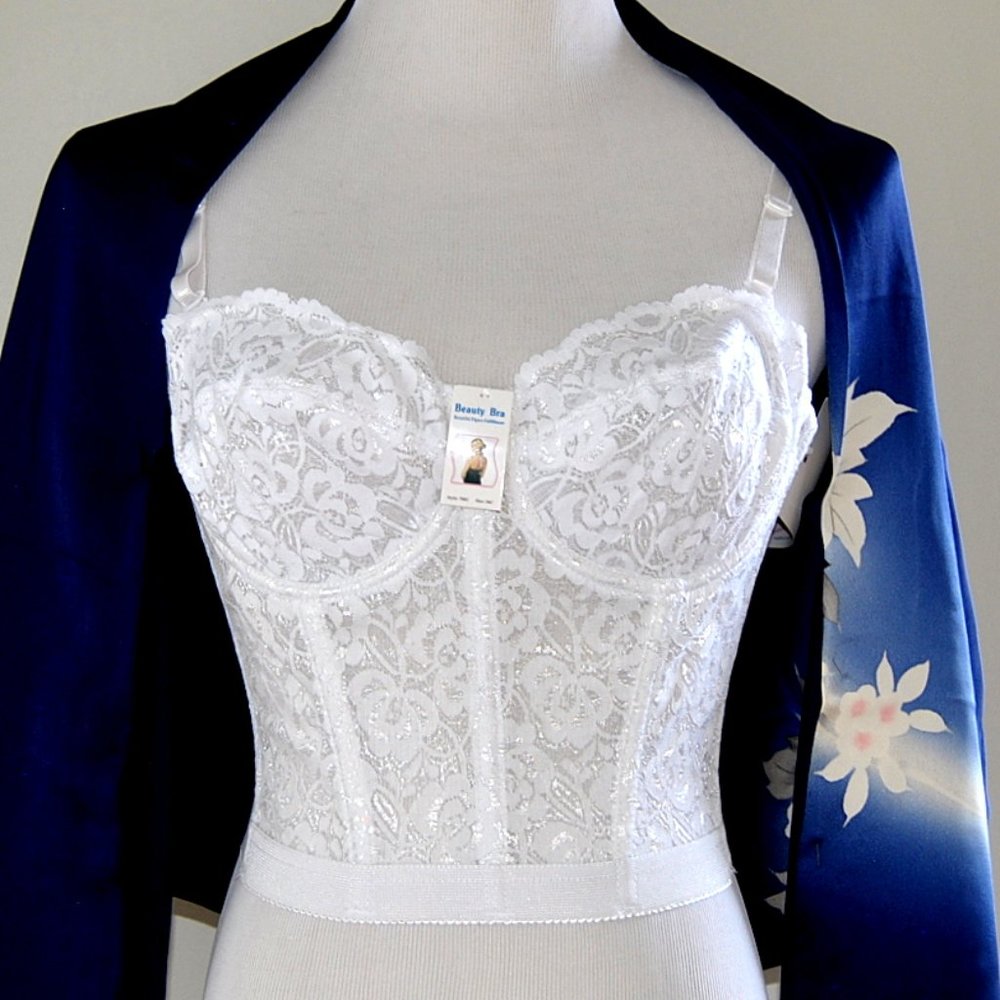 Brand New White Lace Bustier Bridal